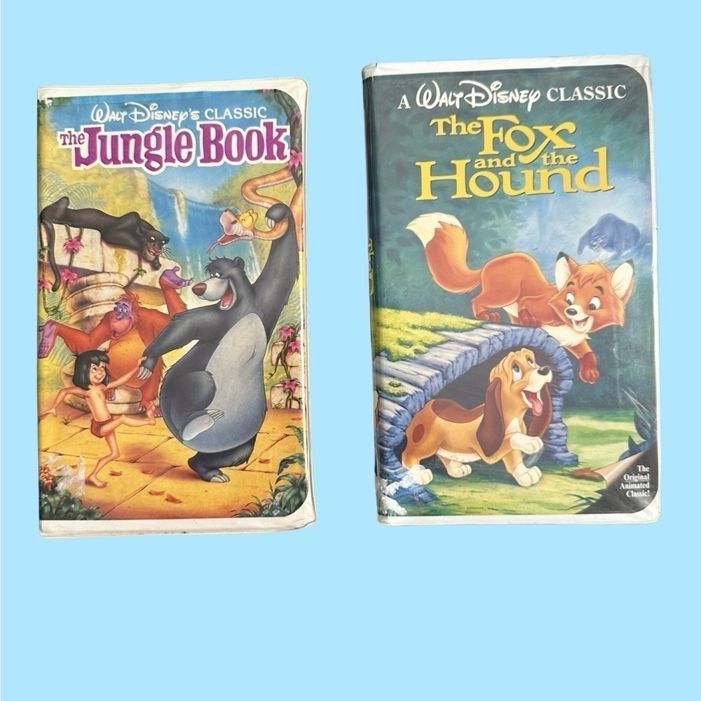 DISNEY CLASSICS Black Diamond Series THE JUNGLE BOOK & THE FOX and THE HOUND.